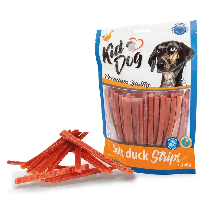 Hlavný obrázok produktu KIDDOG kachní proužek, měkké masíčko 250 g