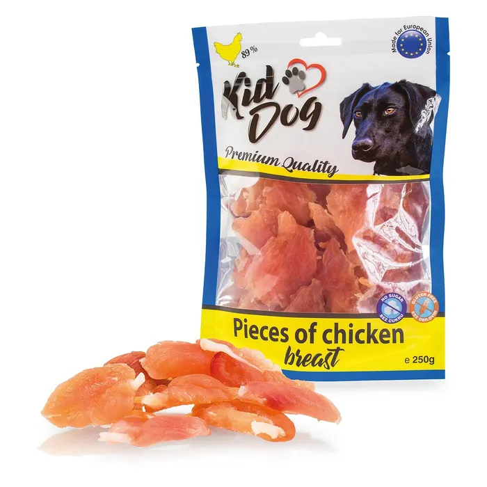 Hlavný obrázok produktu KIDDOG kousky kuřecích prsou 250 g