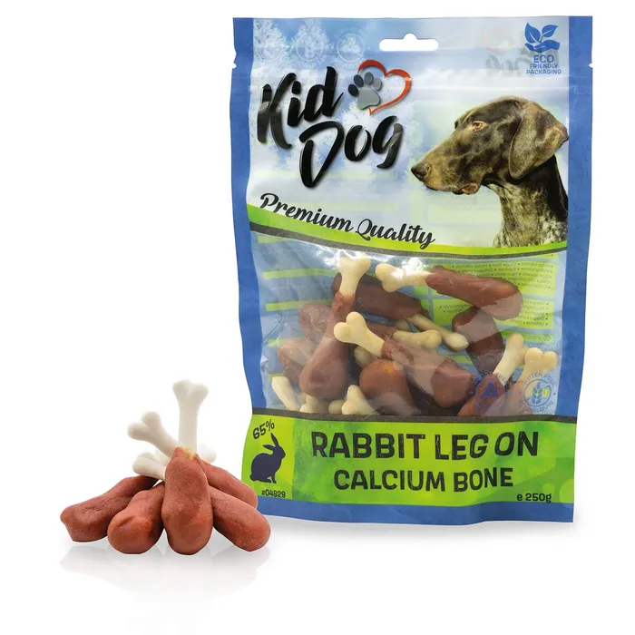 Hlavný obrázok produktu KIDDOG králičí maso na kalciové kostičce 250 g