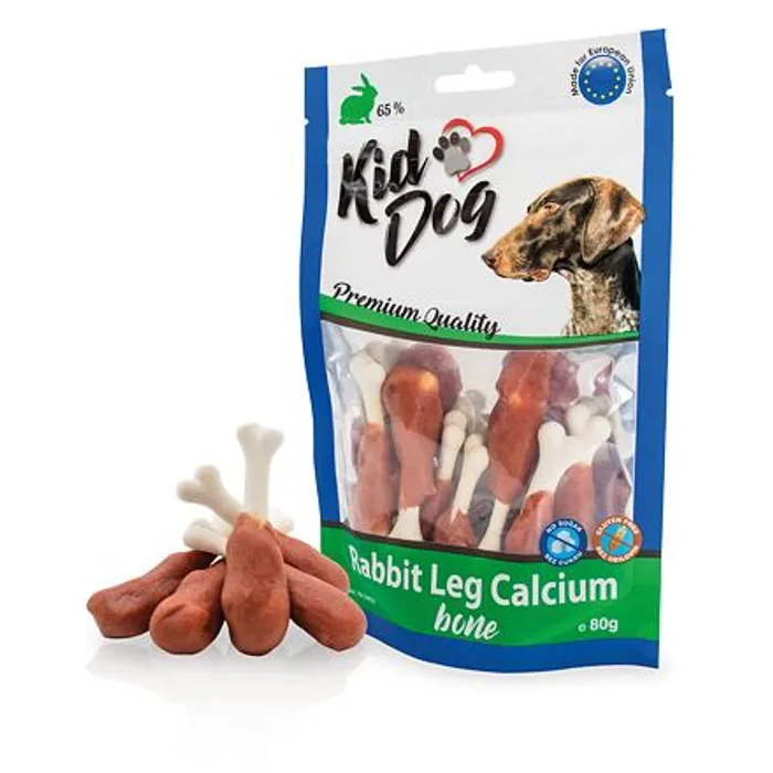 Hlavný obrázok produktu KIDDOG králičí maso na kalciové kostičce 80 g
