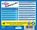 KIDDOG kuracie prsia (lízatko) na byvolej tyčke 500 g