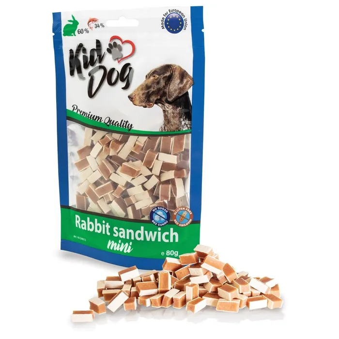 Hlavný obrázok produktu KIDDOG MINI králičí sendvič 80 g