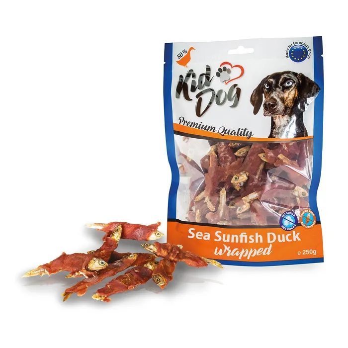 Hlavný obrázok produktu KIDDOG mořské sluneční rybičky obalené kachním masíčkem 250 g