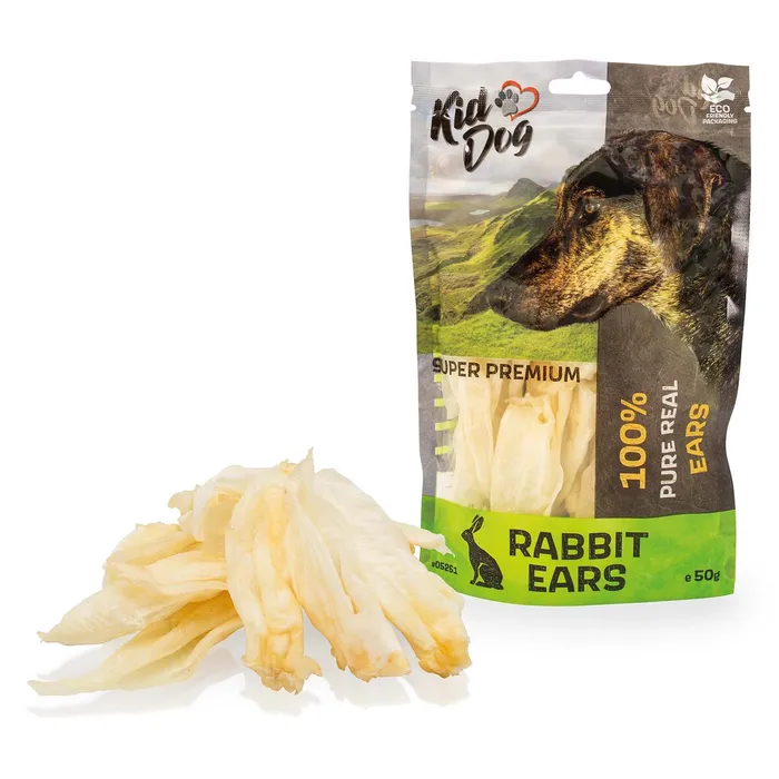 Hlavný obrázok produktu KIDDOG SUPER PREMIUM 100% přírodní králičí uši 50 g