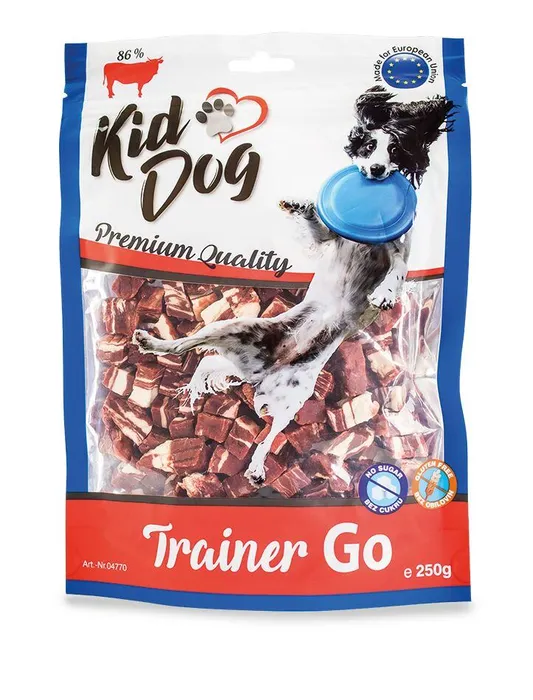 Hlavný obrázok produktu KIDDOG TRAINER GO mini hovězí kostičky 250 g