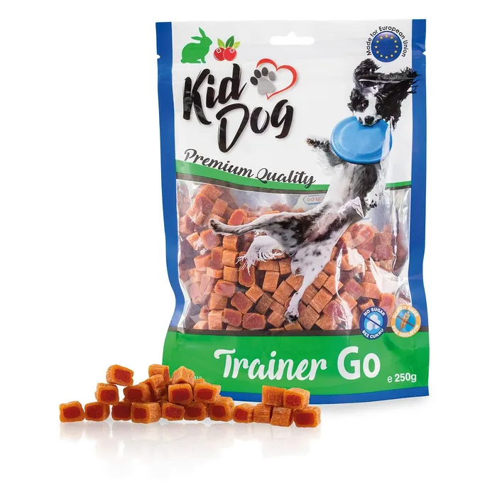 Hlavný obrázok produktu KIDDOG TRAINER GO mini kostičky s králíkem a brusinkami 250 g