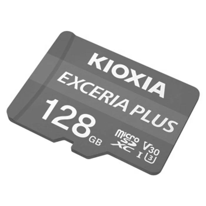 Hlavný obrázok produktu Kioxia Paměťová karta Exceria Plus (M303), 128GB, microSDXC, LMPL1M128GG2, UHS-I U3 (Clas