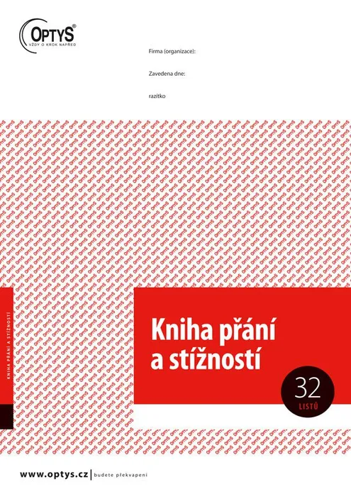 Hlavný obrázok produktu Kniha přání a stížností A4 1256