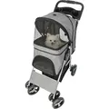 Ďalší obrázok produktu Kočík pre psov BUGGY, rýchlosklápací, 47 x 100 x 80cm, nosnosť do 15 kg, sivá