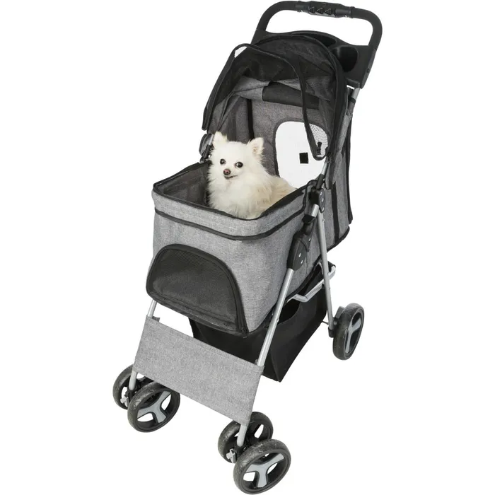 Hlavný obrázok produktu Kočárek pro psy BUGGY, rychlosklápěcí, 47 x 100 x 80cm, nosnost do 15 kg, šedá