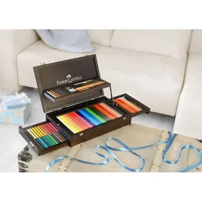 Kolekcia Art drevená kazeta 126ks a doplnky Faber Castell 110086