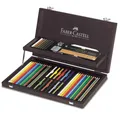 Kolekcia Art drevená kazeta 54ks a doplnky Faber Castell 110088