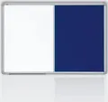 Kombinovaná tabuľa 60x90 filc modrý/magnet., rám ALU23