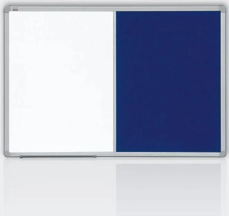 Hlavný obrázok produktu Kombinovaná tabule 60x90 filc modrý/magnet., rám ALU23