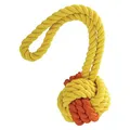 Ďalší obrázok produktu Kombinovaný Monty lopta prírodná guma a bavlna s pútkom 6,5/24cm HipHop