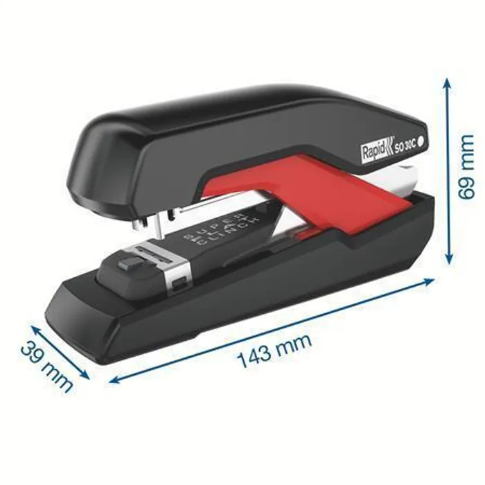 Hlavný obrázok produktu Kompaktní sešívačka Rapid Supreme Omnipress SO30c, Červená/Černá