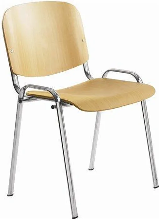 Hlavný obrázok produktu Konferenční židle, dřevěná, chromovaná základna, "1120 LC", buk
