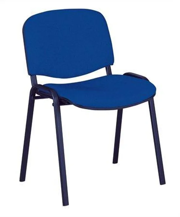 Hlavný obrázok produktu Konferenční židle, textilní, černá kovová základna, "Felicia", šedá