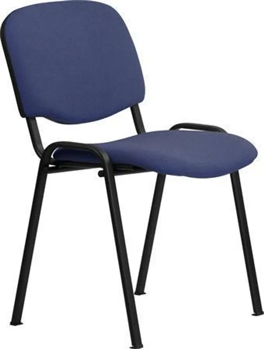 Hlavný obrázok produktu Konferenční židle, textilní, černá kovová základna, "Felicia", modrá