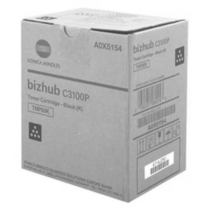 Hlavný obrázok produktu Konica Minolta originální toner A0X5154, black, 5000/4700str., TNP-50K, Konica Minolta Bi