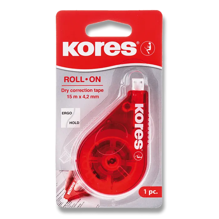 Hlavný obrázok produktu Korekční strojek KORES Roll-On 4,2 mm × 15 m [1 ks]