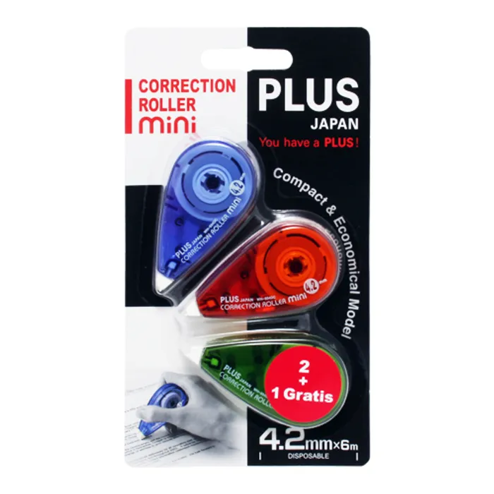 Hlavný obrázok produktu Korektor páska PLUS WH-504DC-3P /4,2 mm x 6 m /