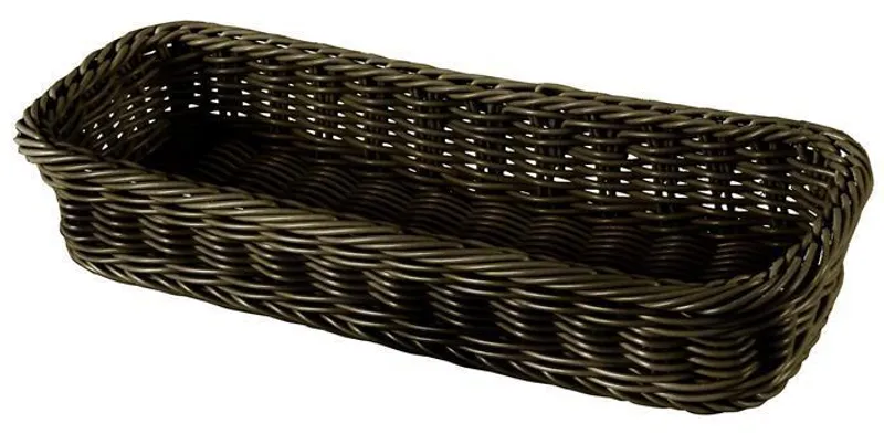 Hlavný obrázok produktu Koš na chléb, plastový, 31,8x11x5,5 cm, hnědý