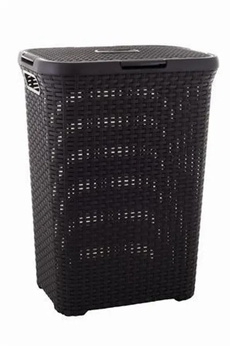Hlavný obrázok produktu Koš na prádlo, s víkem, 60 l, hnědý, CURVER