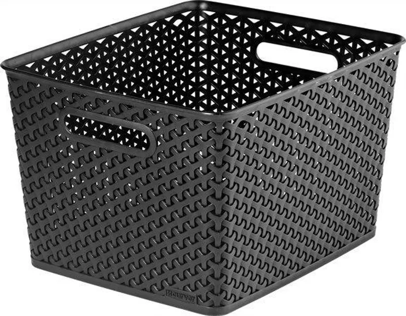 Hlavný obrázok produktu Košík, umělý ratan, 18 l, černý, CURVER "My Style"
