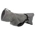 Ďalší obrázok produktu Kúpací plášť / župan pre psov, šedá M: 50 cm, pás: 60-76 cm