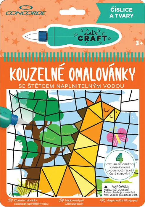 Hlavný obrázok produktu Kouzelné omalovánky CONCORDE, Číslice a tvary