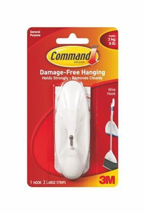 Hlavný obrázok produktu Kovový přilepovací háček "Command", oválný, 3M SCOTCH