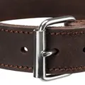 Ďalší obrázok produktu Kožený obojok RUSTIC - tmavo-hnedá M: 37-44cm/25mm