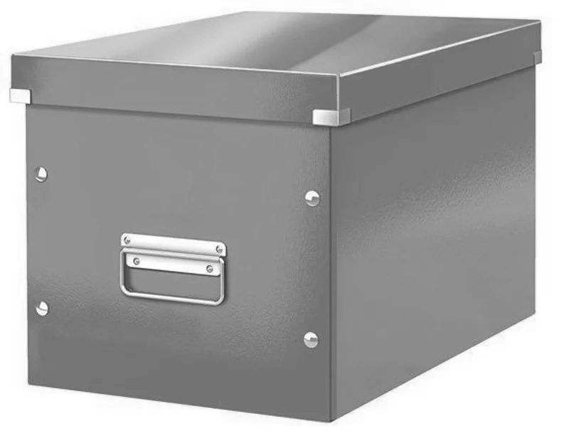 Hlavný obrázok produktu Krabice "Click & Store", růžová, čtvercová, velká, LEITZ