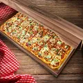 Ďalší obrázok produktu Krabica na pizzu (mikrovlnitá lepenka) kraft 60 x 40 x 5 cm [50 ks]