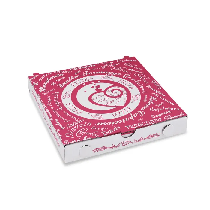 Hlavný obrázok produktu Krabice na pizzu z vlnité lepenky 20 x 20 x 3 cm [100 ks]