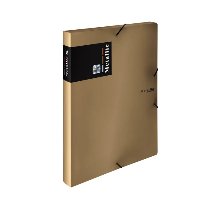 Hlavný obrázok produktu Krabice PP s gumou A4 Metallic měděná