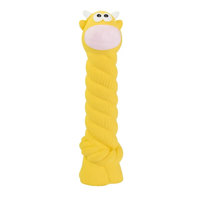 Hlavný obrázok produktu Kravička s latexovým lanem a chroupacím zvukem 15 cm, latex, HipHop