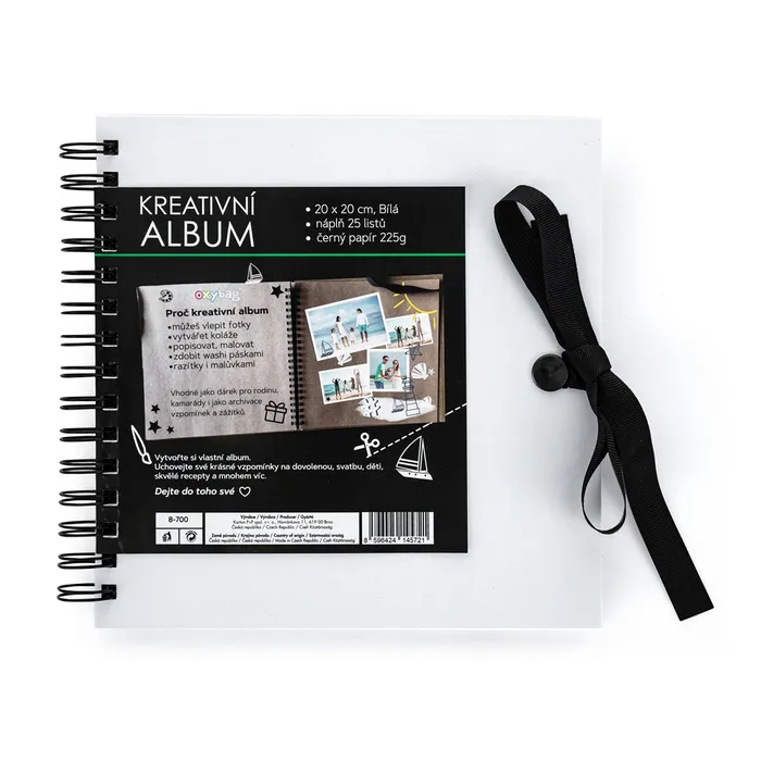 Hlavný obrázok produktu Kreativní album 20,5 x 20,5 cm bílá
