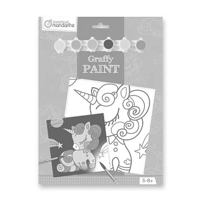 Hlavný obrázok produktu Kreativní sada Avenue Mandarine Graffy Paint - jednorožec