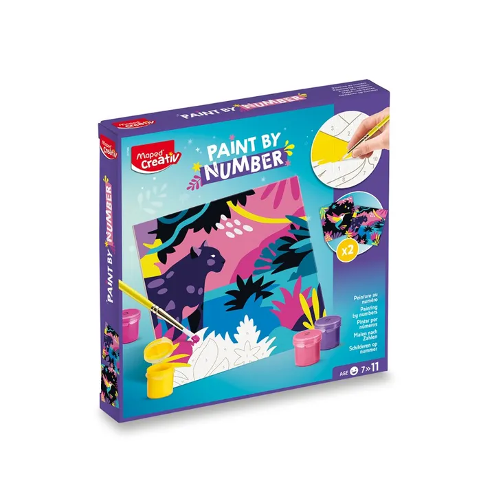 Hlavný obrázok produktu Kreativní sada Maped Creativ Paint by number leopard a pták
