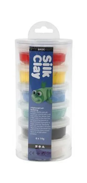 Hlavný obrázok produktu Kreativní sada "Silk Clay", 6 barev, CREOTIME