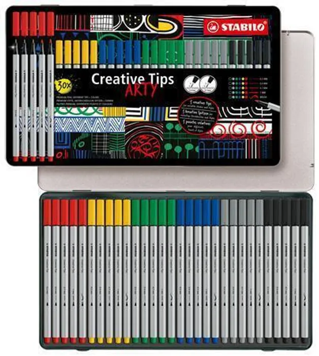 Hlavný obrázok produktu Kreativní set STABILO Creative Tips ARTY 30 ks sada CLASSIC - 6 různých barev