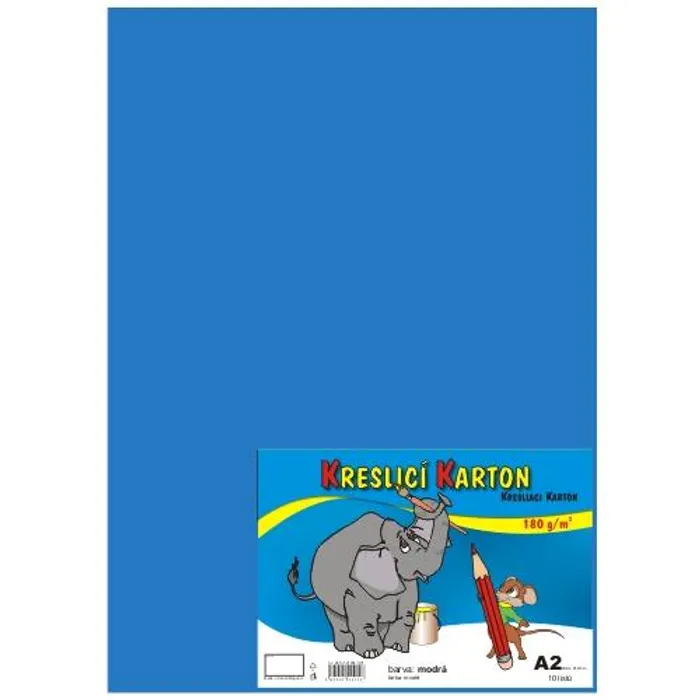 Hlavný obrázok produktu Kreslící karton A2-180g světle modrý [10 listů]