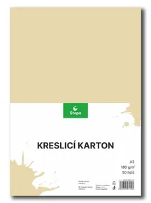 Kreslící karton A3-180g krémový [50 listů]