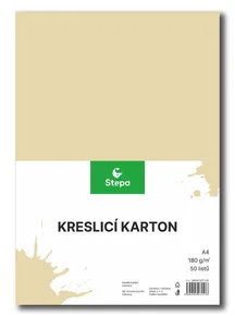 Kreslící kartón A4-180g krémový [50 listov]