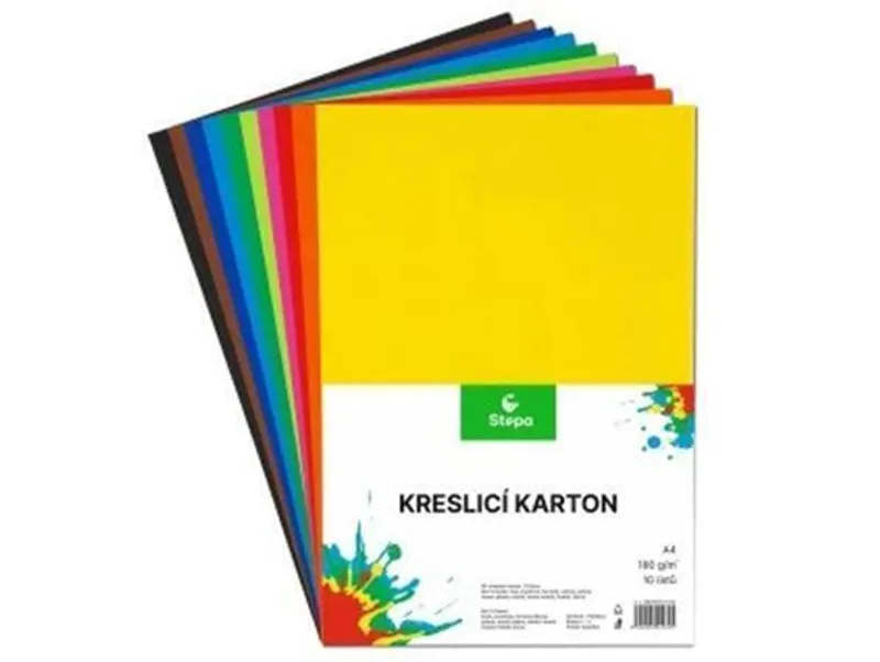 Hlavný obrázok produktu Kreslící karton A4-180g mix barev [10 listů]