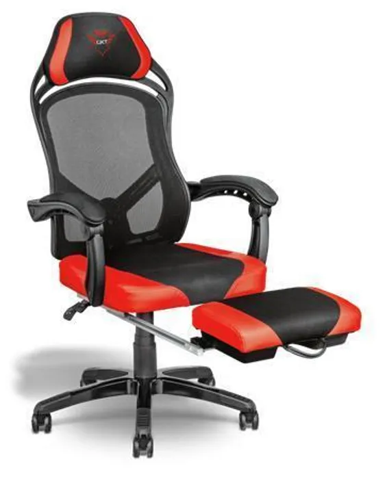 Hlavný obrázok produktu Křeslo "GXT 706 Rona", červená-černá, herní, koženka, s opěrkou noh, TRUST