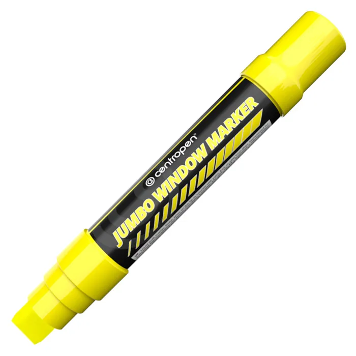 Hlavný obrázok produktu Křídový fix na sklo Centropen JUMBO WINDOW 9120 žlutý