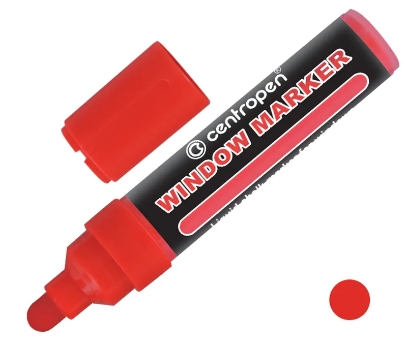 Hlavný obrázok produktu Křídový fix na sklo Centropen JUMBO WINDOW 9121 červený